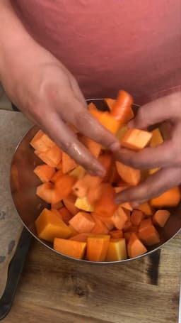 אפיית ירקות למרק כתום